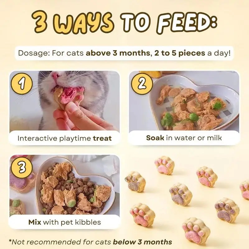 Freeze-Dried Cat Paw Biscuits