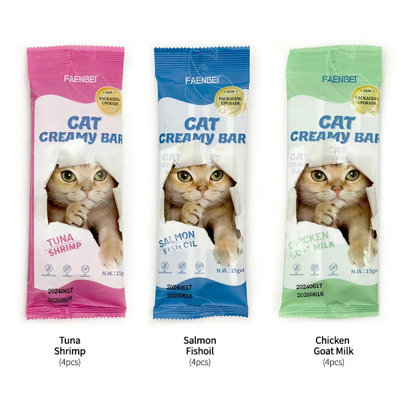 Creamy Cat Snack Strips